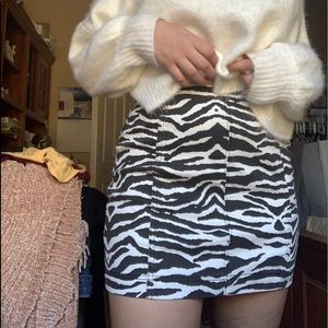 zebra skirt